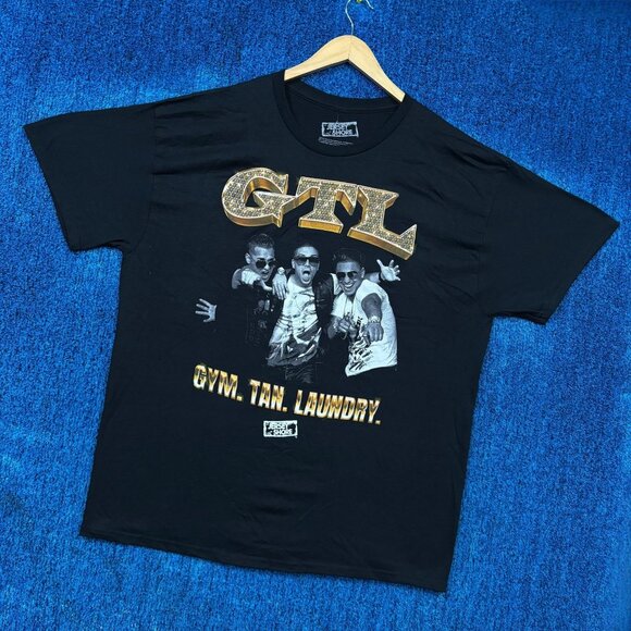 Jersey Shore “GTL Gym Tan Laundry” Graphic T-Shirt Size Extra Large - Picture 3 of 4